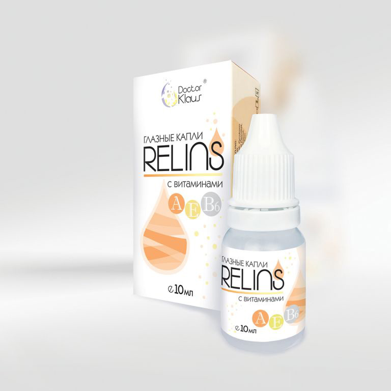 Увлажняющие капли Relins с витаминами